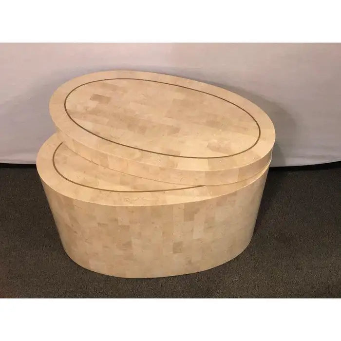 Mid-Century Modern Expandable Tessellated End Table in the Style Enrique Garcel