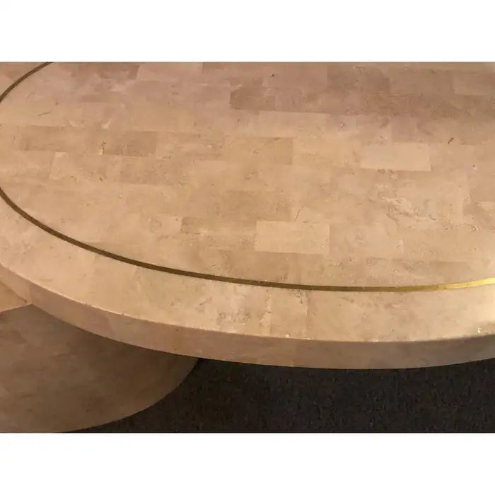 Mid-Century Modern Expandable Tessellated End Table in the Style Enrique Garcel