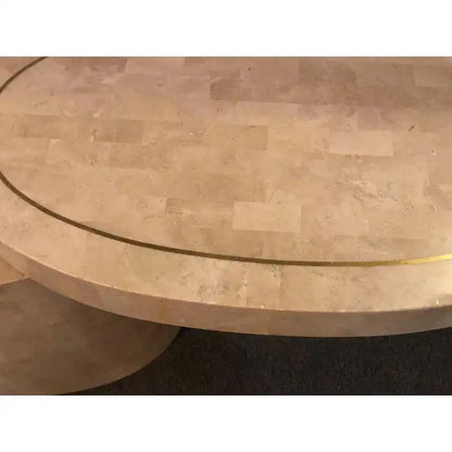 Mid-Century Modern Expandable Tessellated End Table in the Style Enrique Garcel