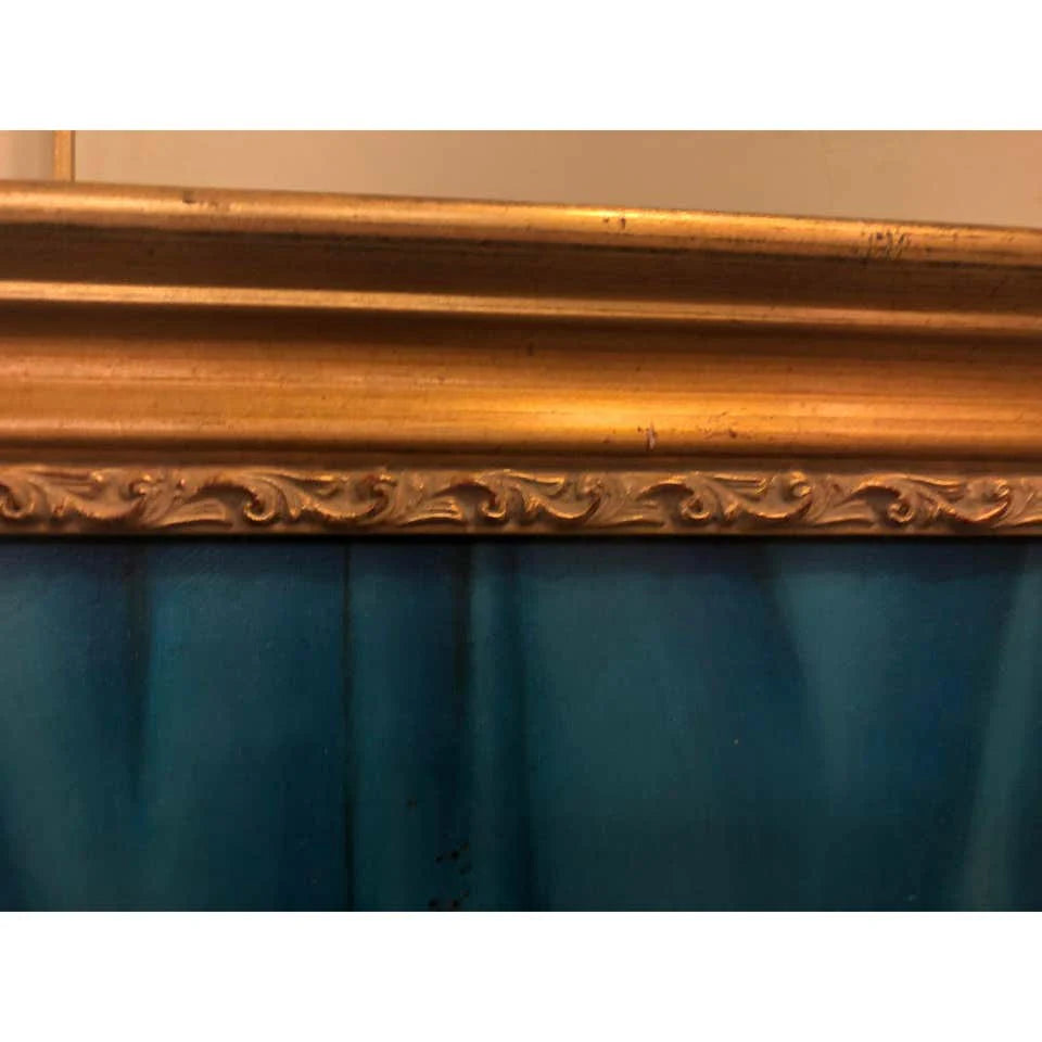 Female Portrait Oil on Canvas Painting in the manner to Fernando Botero