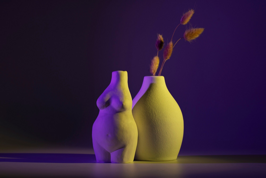 Celeste Noir — Sculptural Stoneware Vessel in Mud Clay