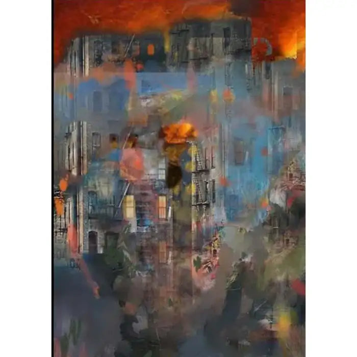 Mixed Media Print Entitled "End of Days", Framed 2017