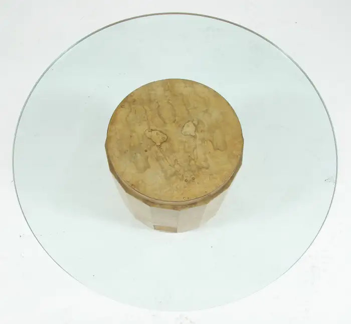 Edward Wormley for Dunbar MCM Burl Wood Centre or Cocktail Round Table