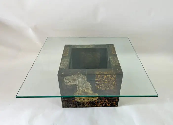 Paul Evans Patchwork Brutalist Center, Coffee or Cocktail Table for Directional