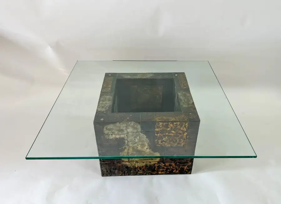Paul Evans Patchwork Brutalist Center, Coffee or Cocktail Table for Directional