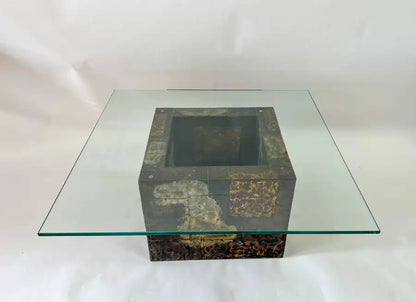 Paul Evans Patchwork Brutalist Center, Coffee or Cocktail Table for Directional
