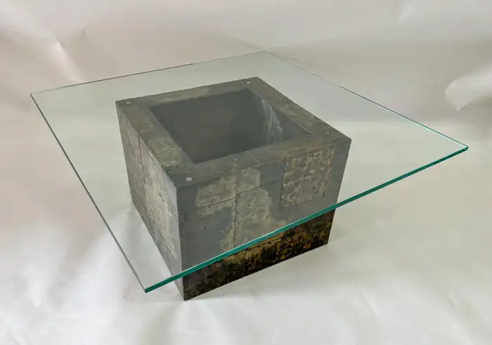 Paul Evans Patchwork Brutalist Center, Coffee or Cocktail Table for Directional