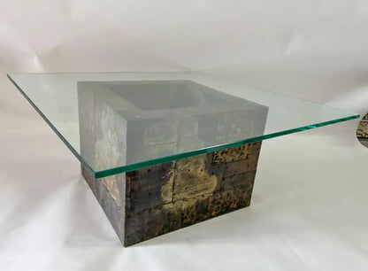 Paul Evans Patchwork Brutalist Center, Coffee or Cocktail Table for Directional