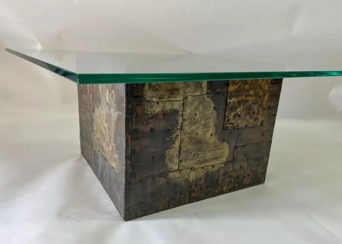 Paul Evans Patchwork Brutalist Center, Coffee or Cocktail Table for Directional