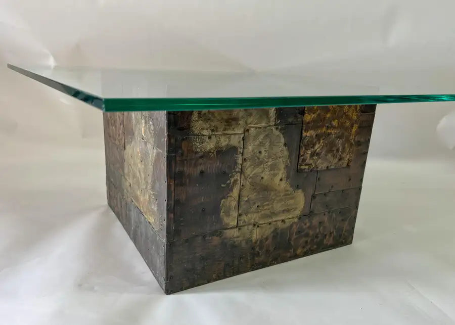 Paul Evans Patchwork Brutalist Center, Coffee or Cocktail Table for Directional