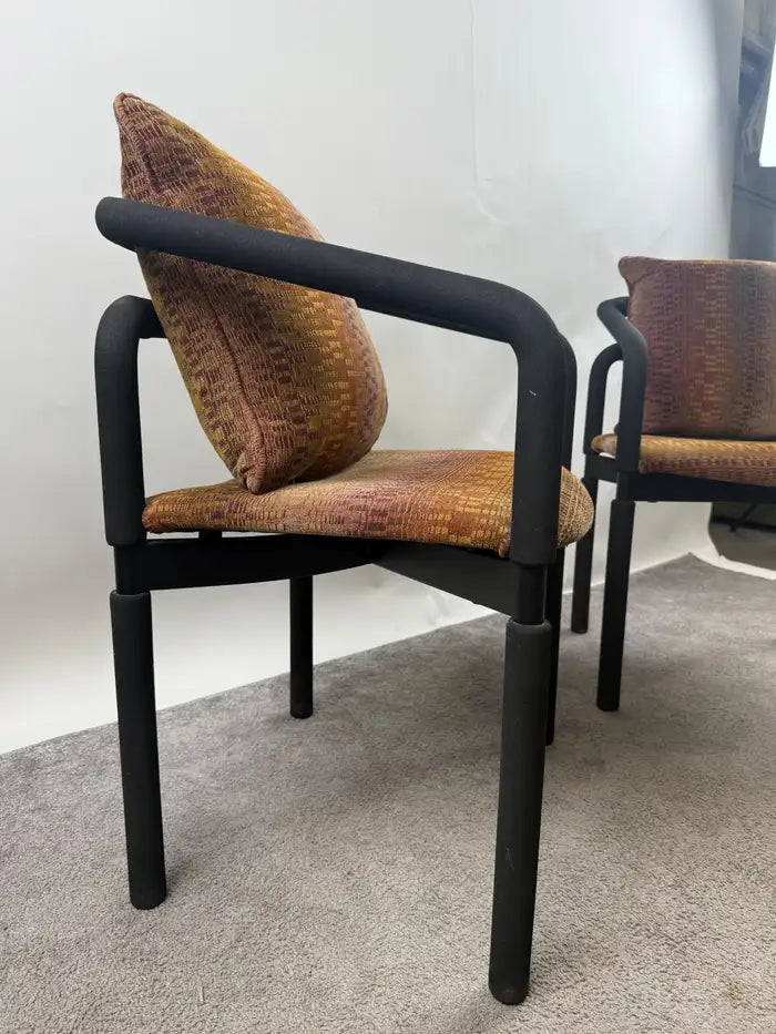 Brian Kane Rubber Chair for Metropolitan Furniture / Steelcase 1980's , A Pair