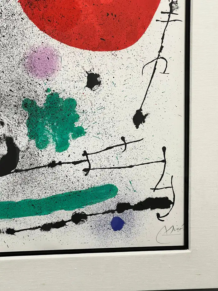 Joan Miro Migratory Bird Printed by Mourlot, Maeght 652 Hand Signed & Numbered 1970's