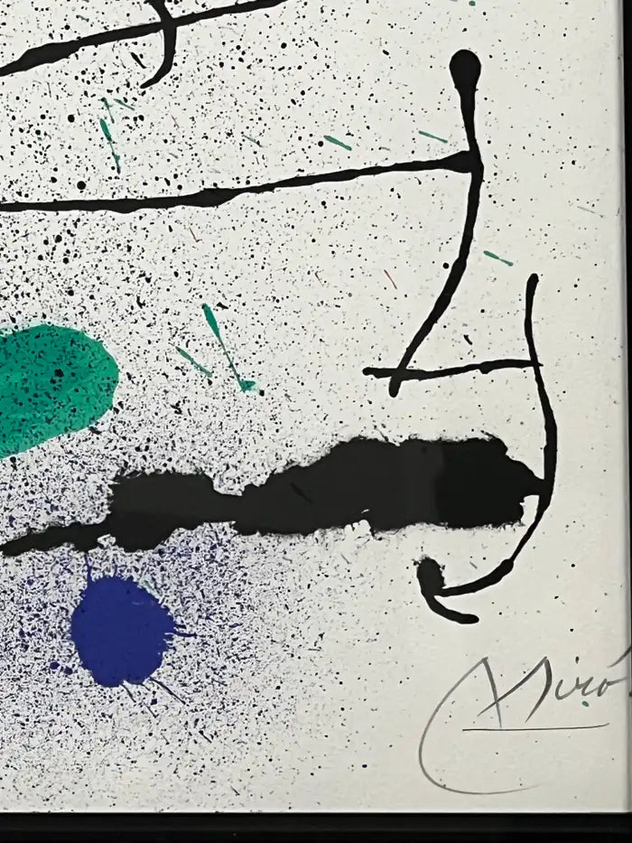 Joan Miro Migratory Bird Printed by Mourlot, Maeght 652 Hand Signed & Numbered 1970's