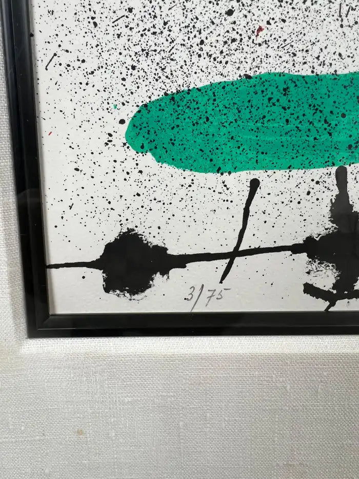 Joan Miro Migratory Bird Printed by Mourlot, Maeght 652 Hand Signed & Numbered 1970's