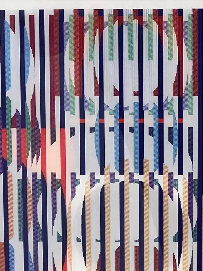 Yaacov Agam Oval Agamograph Lenticular Print Artist Proof Signed & Numbered 2005
