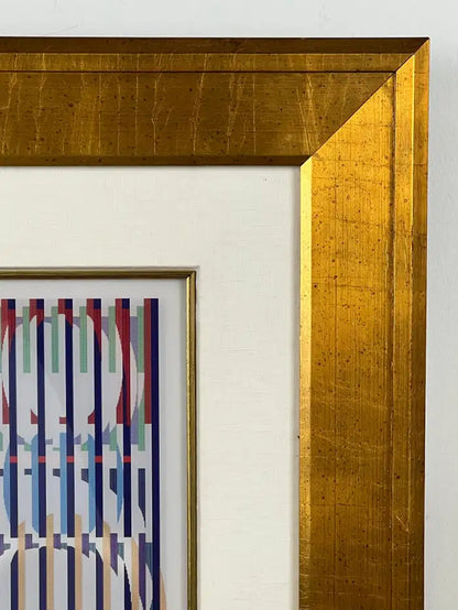 Yaacov Agam Oval Agamograph Lenticular Print Artist Proof Signed & Numbered 2005