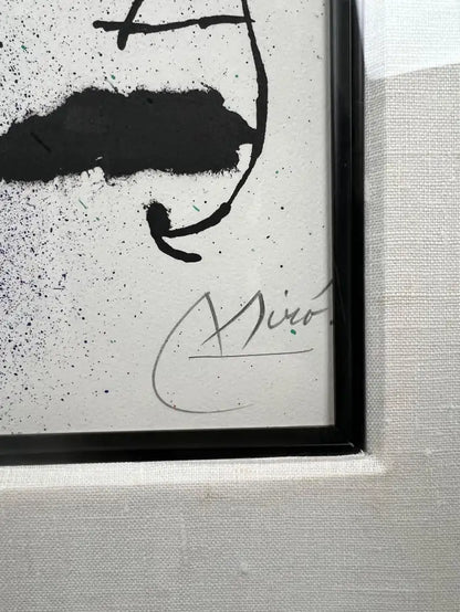 Joan Miro Migratory Bird Printed by Mourlot, Maeght 652 Hand Signed & Numbered 1970's