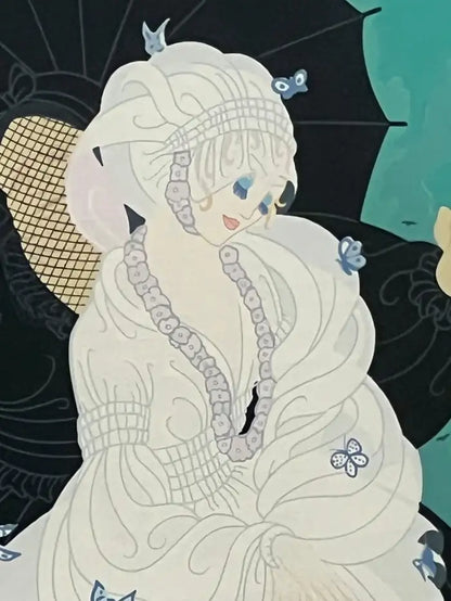 Erte - Romain de Tirtoff Erte 1985 Debutante Silk Screen Serigraph Limited Edition of 300 Signed & Framed 1985