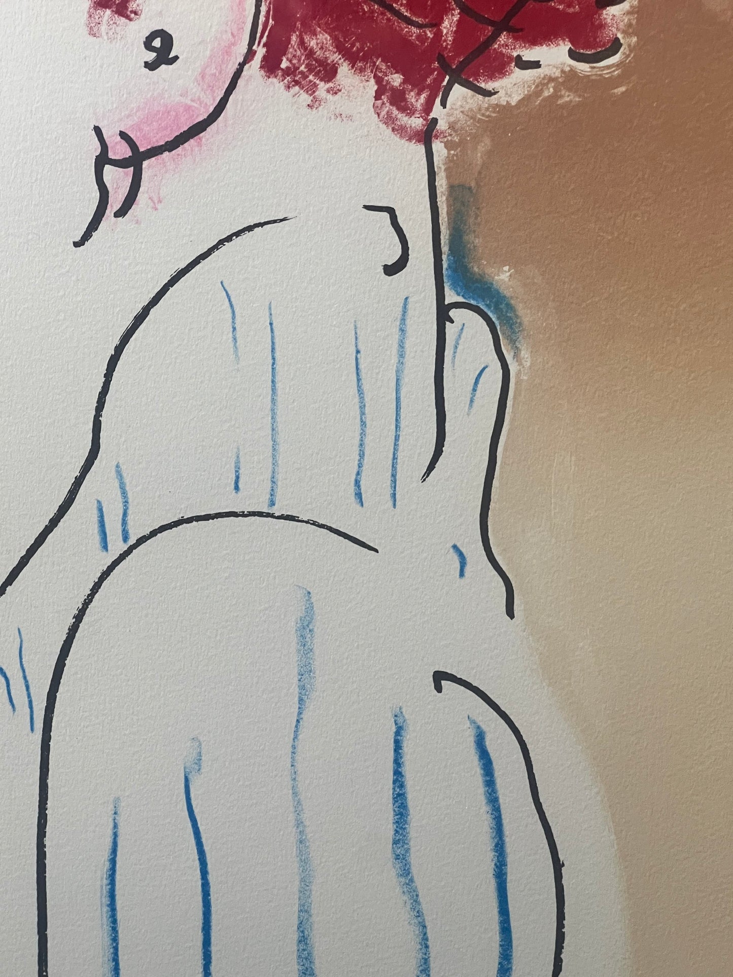 Peter Max Color Silkscreen Girl From Ibiza Hand Signed , Numbered & Framed 1981