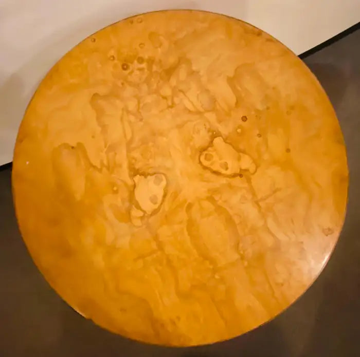 Edward Wormley for Dunbar MCM Burl Wood Centre or Cocktail Round Table