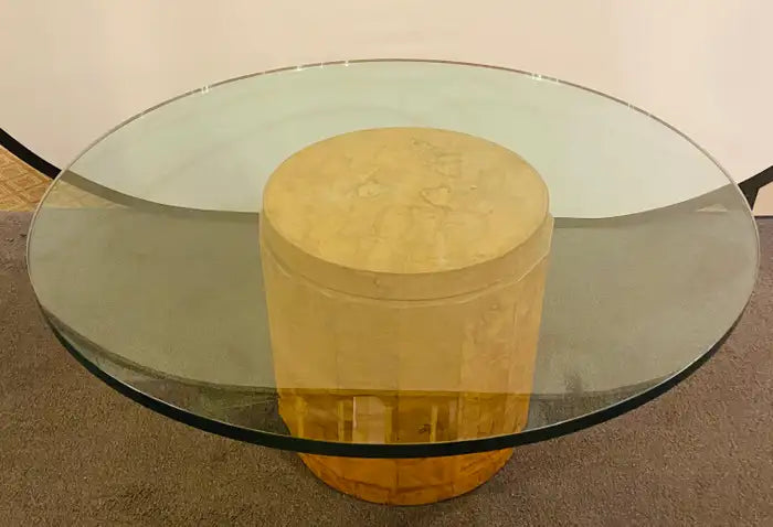 Edward Wormley for Dunbar MCM Burl Wood Centre or Cocktail Round Table