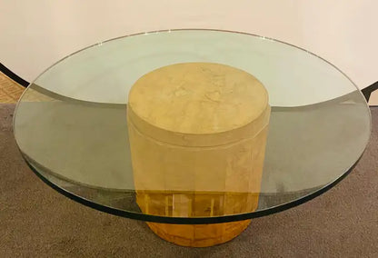 Edward Wormley for Dunbar MCM Burl Wood Centre or Cocktail Round Table