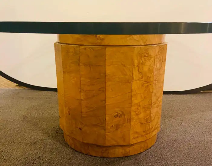 Edward Wormley for Dunbar MCM Burl Wood Centre or Cocktail Round Table