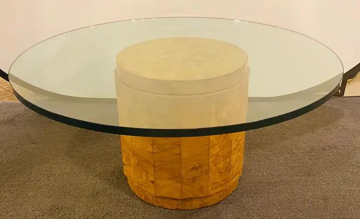 Edward Wormley for Dunbar MCM Burl Wood Centre or Cocktail Round Table
