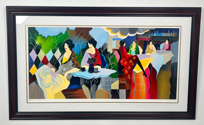 Itzchak Tarkay Afternoon Luncheon Serigraph 1998 Limited Edition Numbered Signed