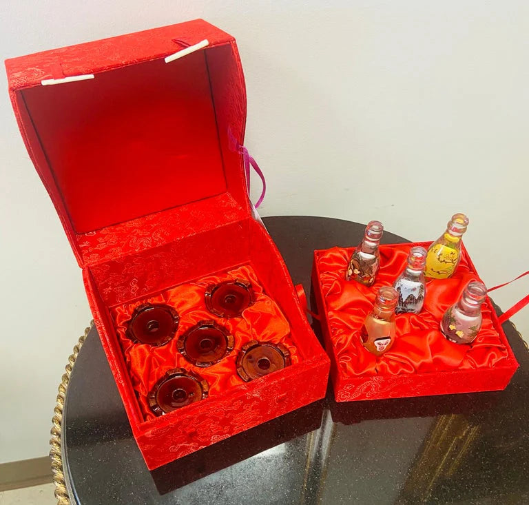 Collectible Coca-Cola Special Edition Asian Chinese Bottles, a Set of 5