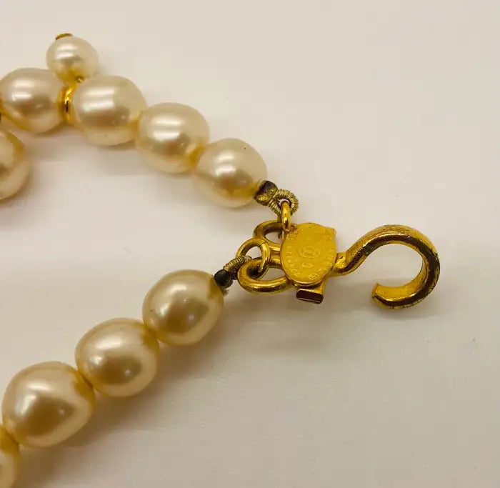 Rare Chanel Multi-Strand Pearl Necklace , Original 1980's