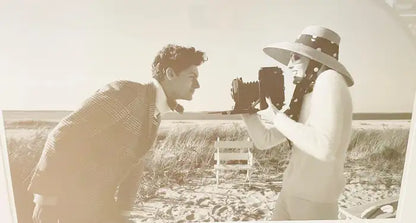 Portrait of a Man and Woman Photography Print Titled "Smile", Limited Edition 2012
