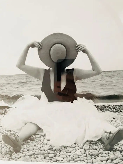 Contemporary Portrait of a Woman Photography Print Titled" Staw Hat" 2017