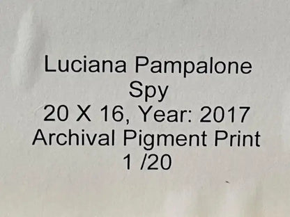 Woman Portrait Photography Print Titled "Spy" by Luciana Pampalone 2017