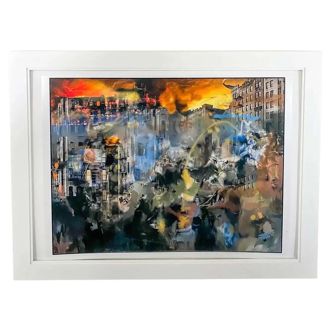 Mixed Media Print Entitled "End of Days", Framed 2017