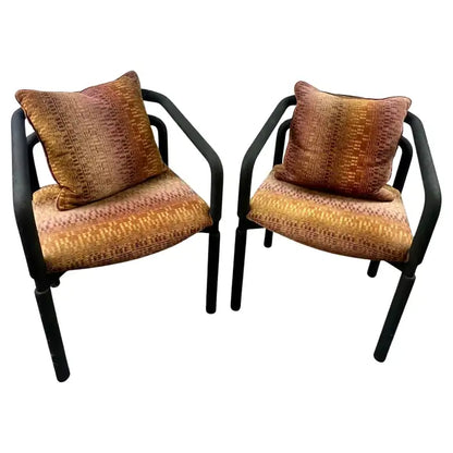 Brian Kane Rubber Chair for Metropolitan Furniture / Steelcase 1980's , A Pair