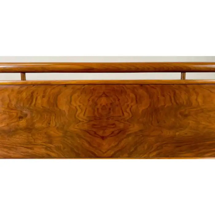 John Widdicomb Mid Century Modern King Size Walnut and Brass Headboard