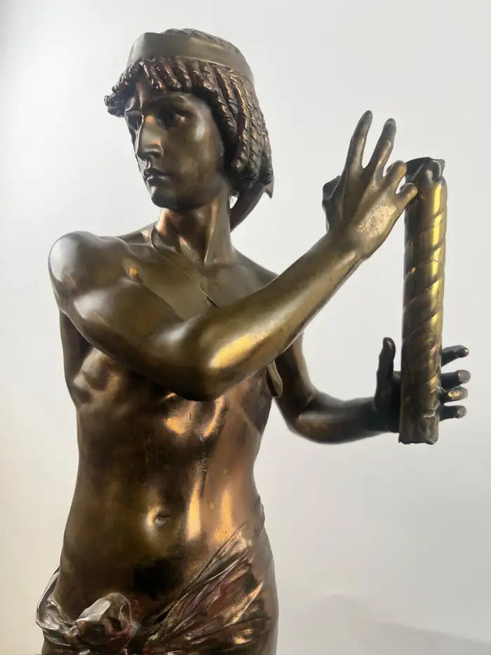 Jean-Baptiste Germain "Le Torrent" Bronze Sculpture for Tiffany &Co, Signed 1890