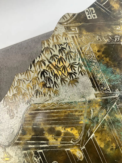 Rare Philip & Kelvin LaVerne "Chan Boucher'" Signed Bronze & Pewter Coffee Table