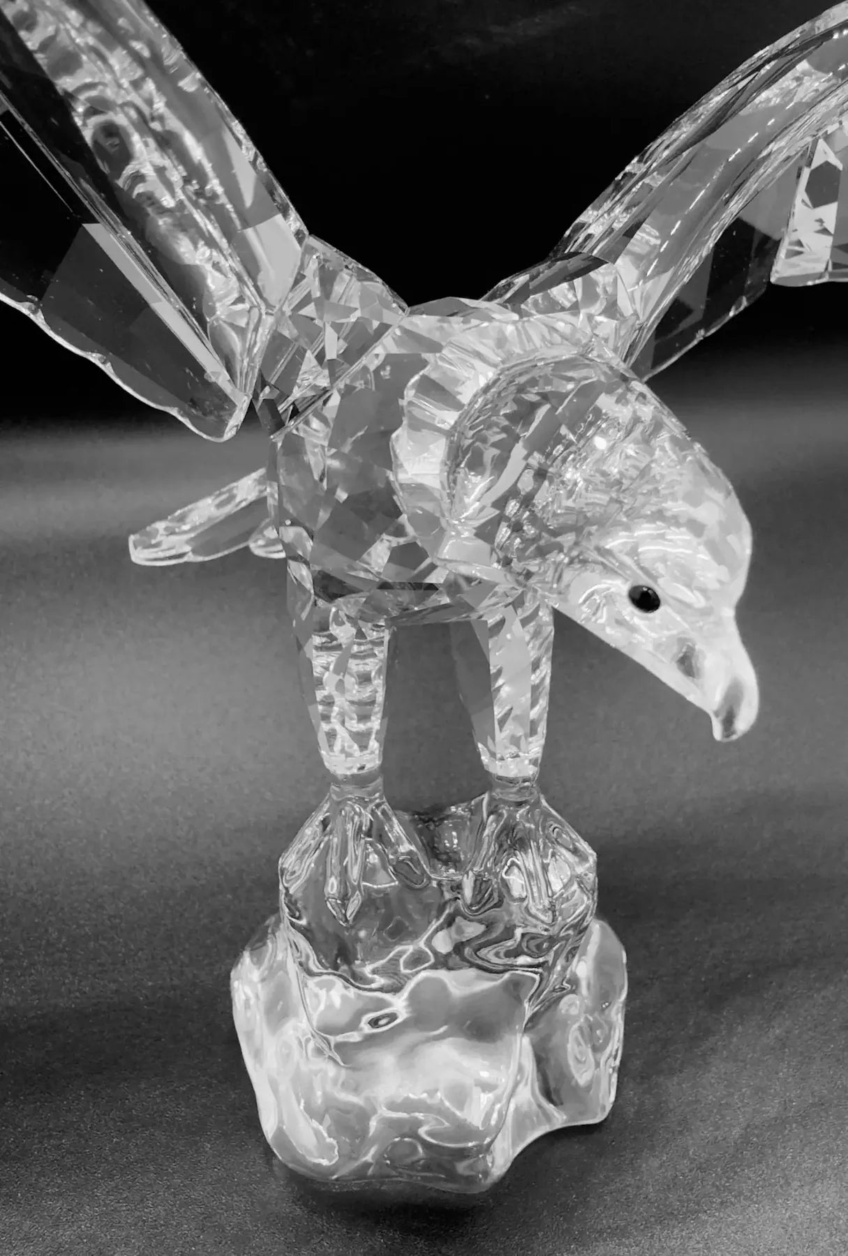 Rare Swarovski Crystal Eagle Figurine by Anton Hirzinger, Retired