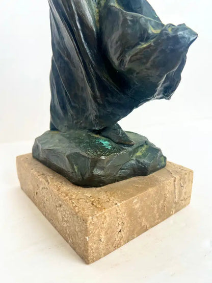 Bessie Potter Vonnoh " Butterflies" Dancing Girl Bronze Sculpture Signed