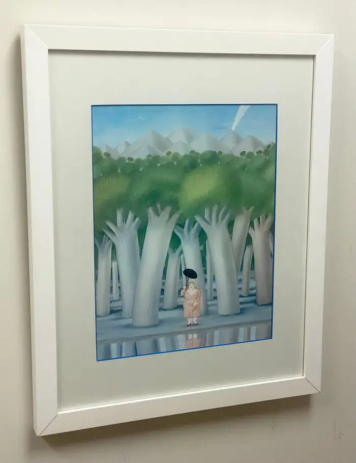 Pierre Restany after Fernando Botero " The Walk " Lithograph, Limited Edition 1983