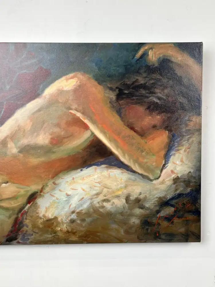 Rare Stanley Mouse Reclining Nude Giclee Print on Canvas , Hand Signed & Dated 2012