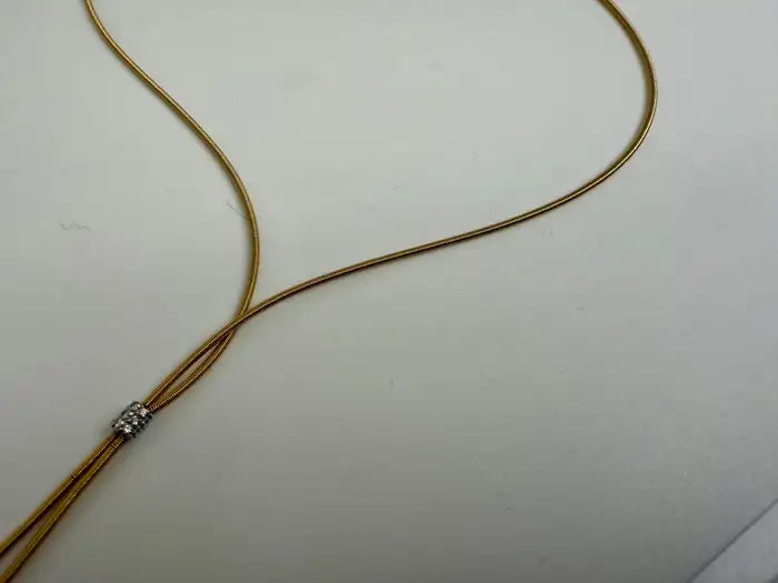 Marco Bicego 18K Yellow Gold and Diamond Santorini Necklace