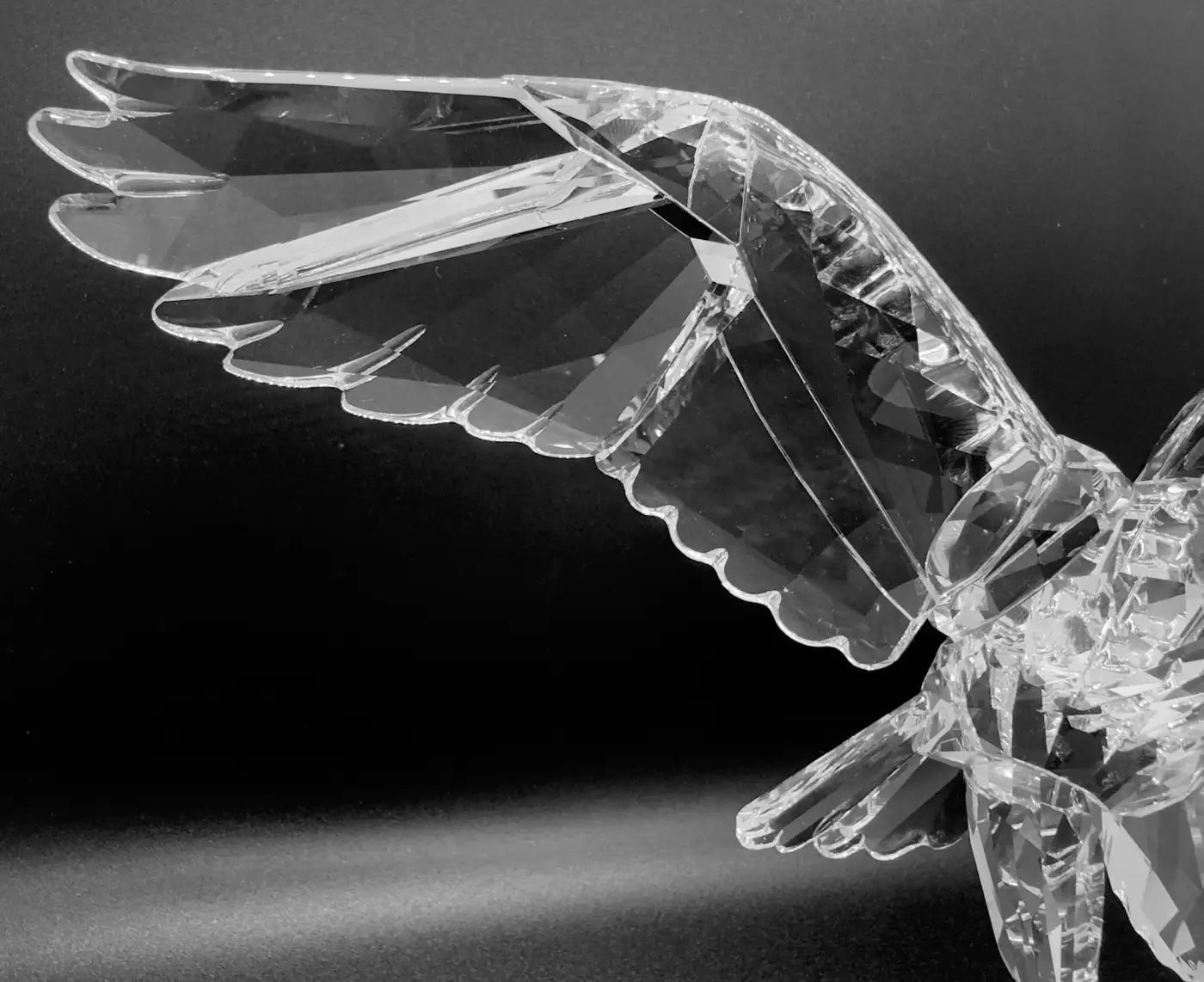 Rare Swarovski Crystal Eagle Figurine by Anton Hirzinger, Retired