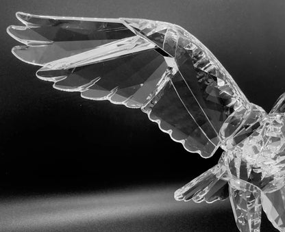 Rare Swarovski Crystal Eagle Figurine by Anton Hirzinger, Retired