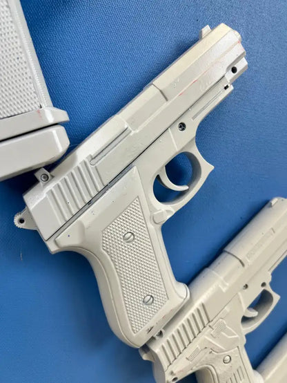 Charles Gitnick Heart of Guns Blue Conceptual Mixed Media 2024