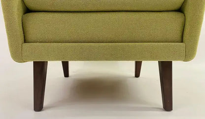 Folke Ohlsson for Fritz Hansen MCM Lounge Chair in Green Upholstery, a Pair