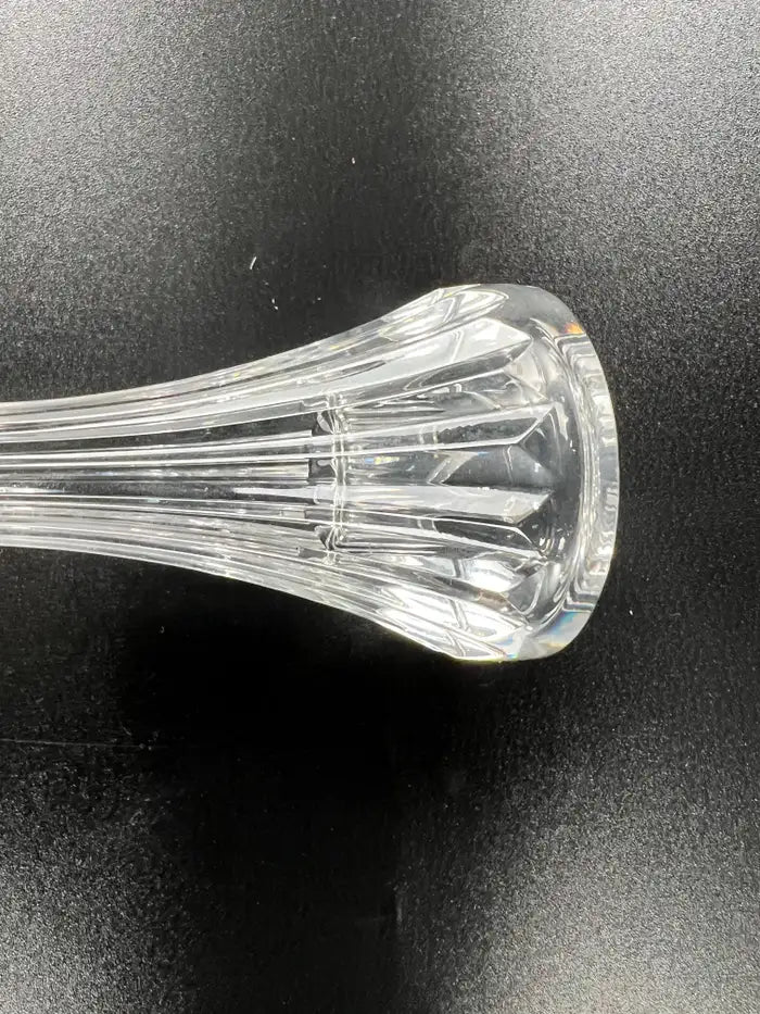 Baccarat Massena Art Deco Style Crystal Candlestick or Candleholder , a Pair