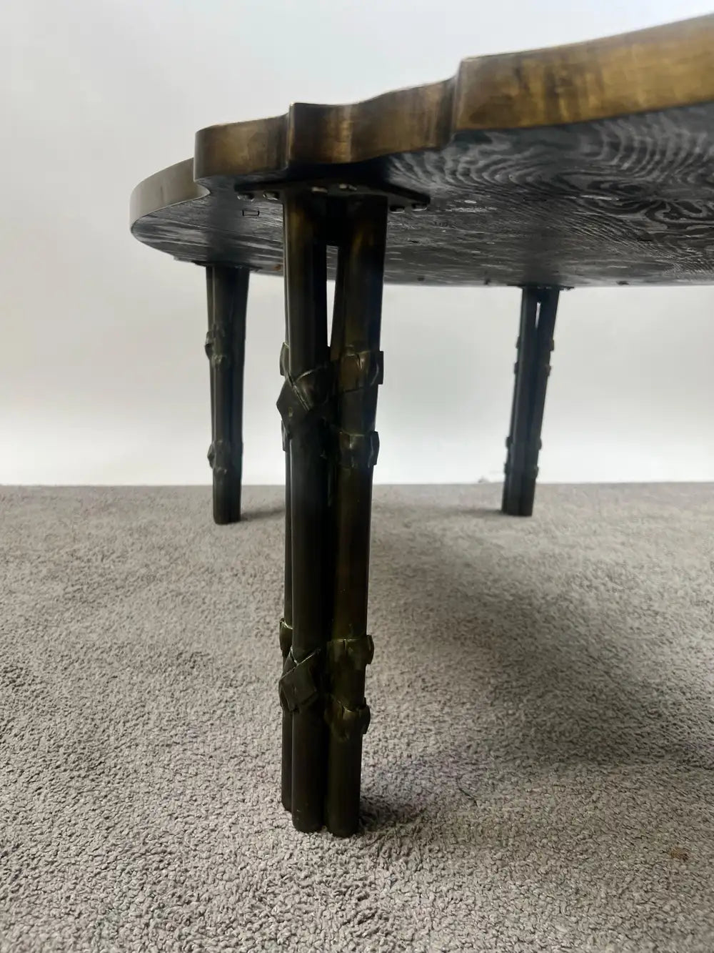 Rare Philip & Kelvin LaVerne "Chan Boucher'" Signed Bronze & Pewter Coffee Table